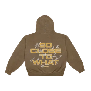 Stars Brown Hoodie BackSide