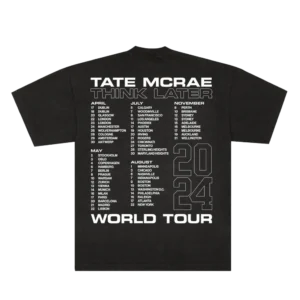 THINK LATER World Tour Tee - Black Back Side